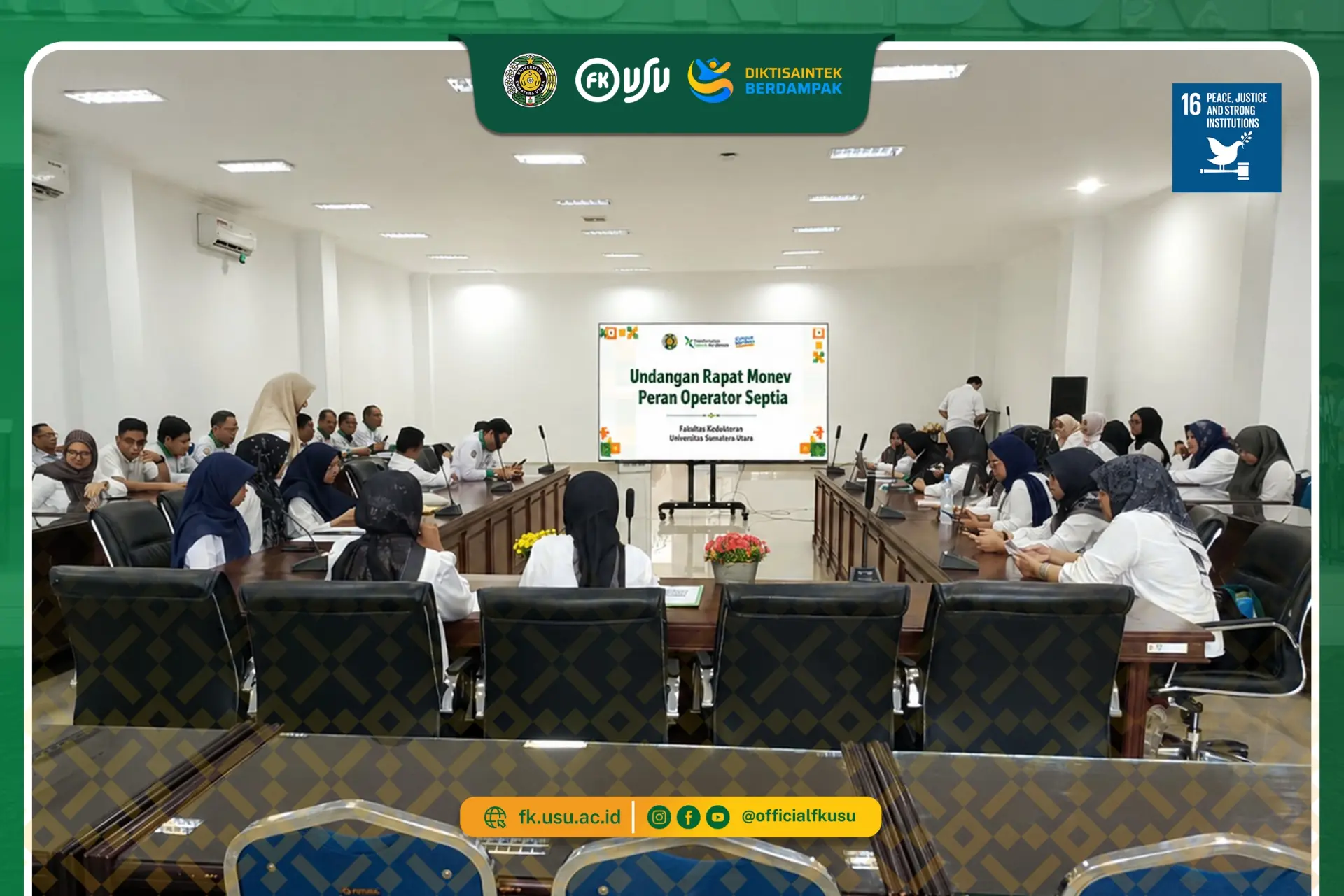 Perkuat Tata Kelola Digital, FK USU Laksanakan Monev Peran Operator dalam Penggunaan SEPTIA